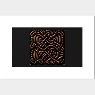 Traditional Celtic pattern, model 27 Posters and Art